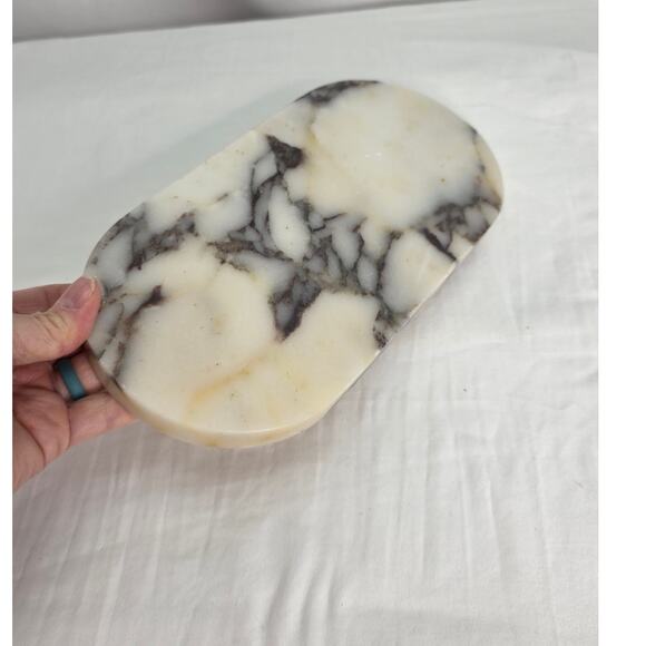 Viola Marble Small Jewelry Soap Makeup Tray Holder Organizer Bathroom Holder - Picture 3 of 10